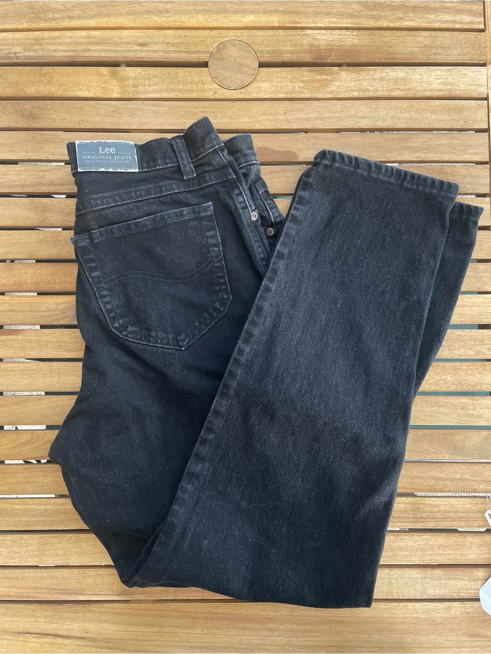 Vintage Lee Women’s Straight Black Jeans